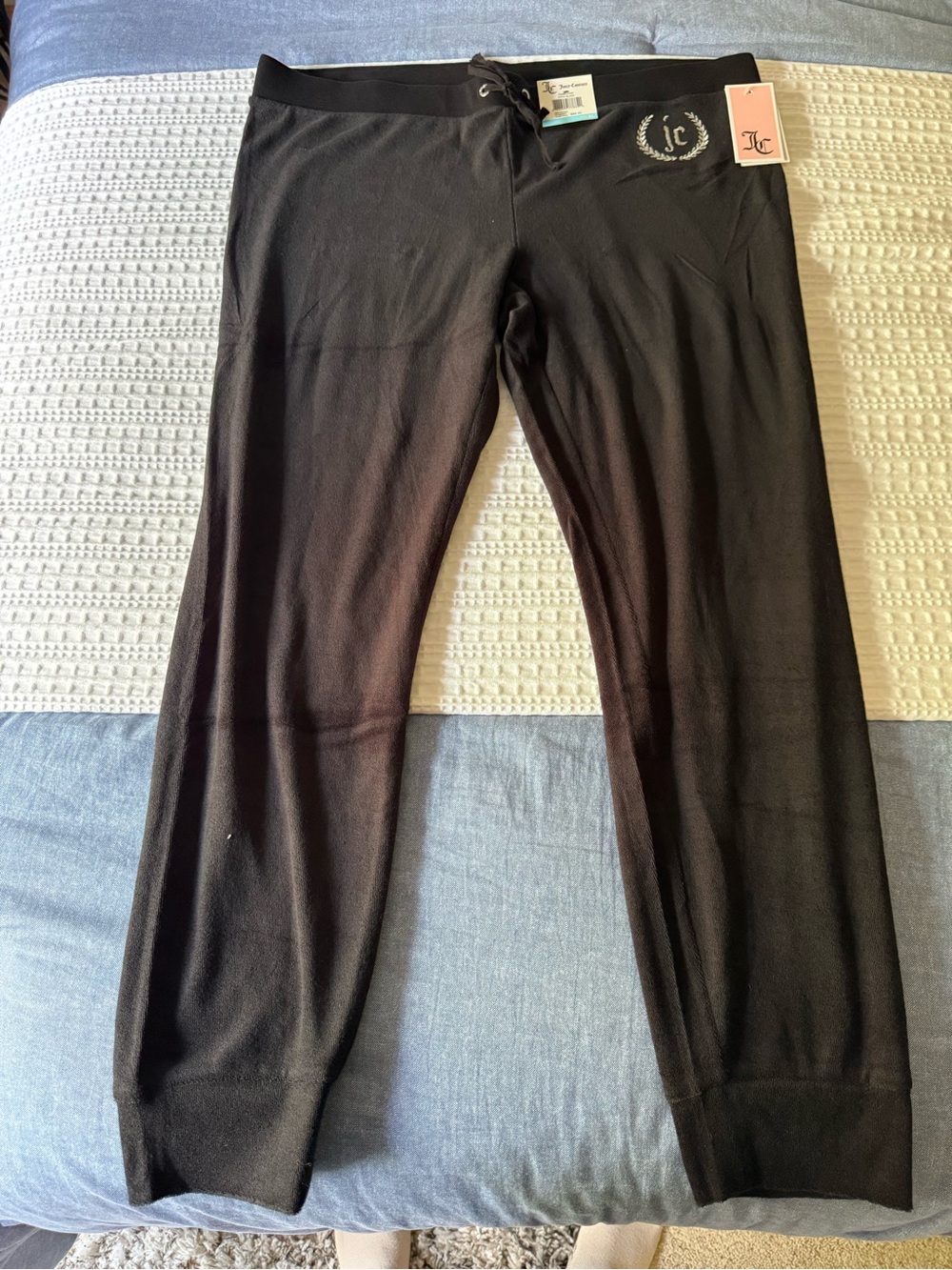 Juicy Couture Black Logo Track Joggers
